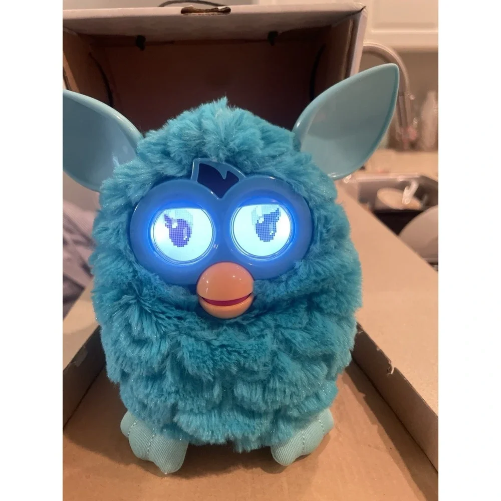 In Box Original Teal Blue Furby 2012 WORKS A Mind Of‎ It's Own Hasbro funny Gift